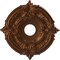 Ekena Millwork Attica PVC Ceiling Medallion (Canopies up to 5 5/8"), 16"OD x 3 1/2"ID x 1"P, Metallic Dark Copper CMP16ATCDC - alternate 1